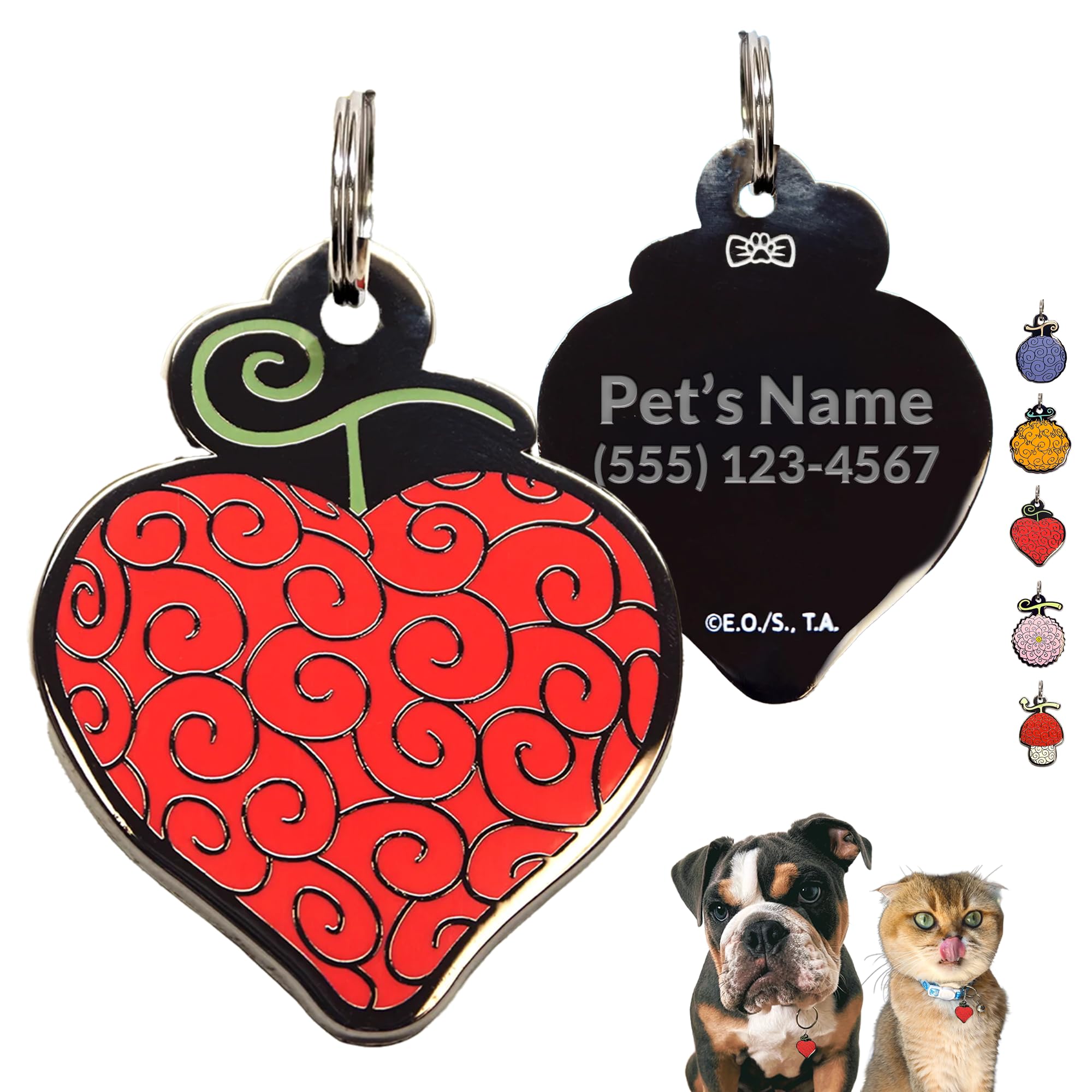 Amazon.com : One Piece Anime Dog Tags Personalized for Pets